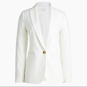 NWT J Crew White Linen Blazer